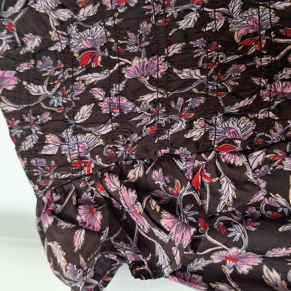 Gap Long Sleeve Smart Mini Floral Dress Size Small - Picture 2 of 10